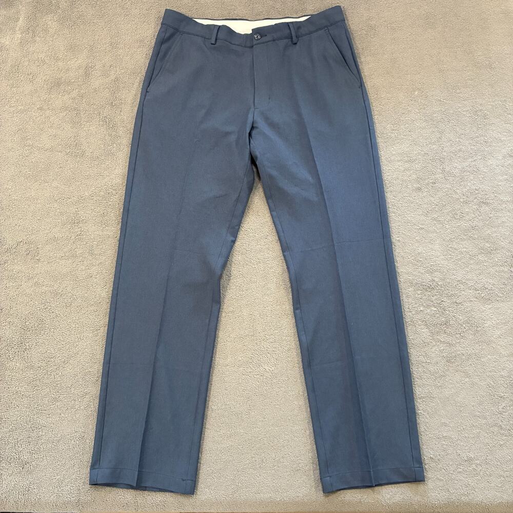 Greg Norman Gray Golf Casual Trousers Flat Front Dress Pants Men's Size 36x32